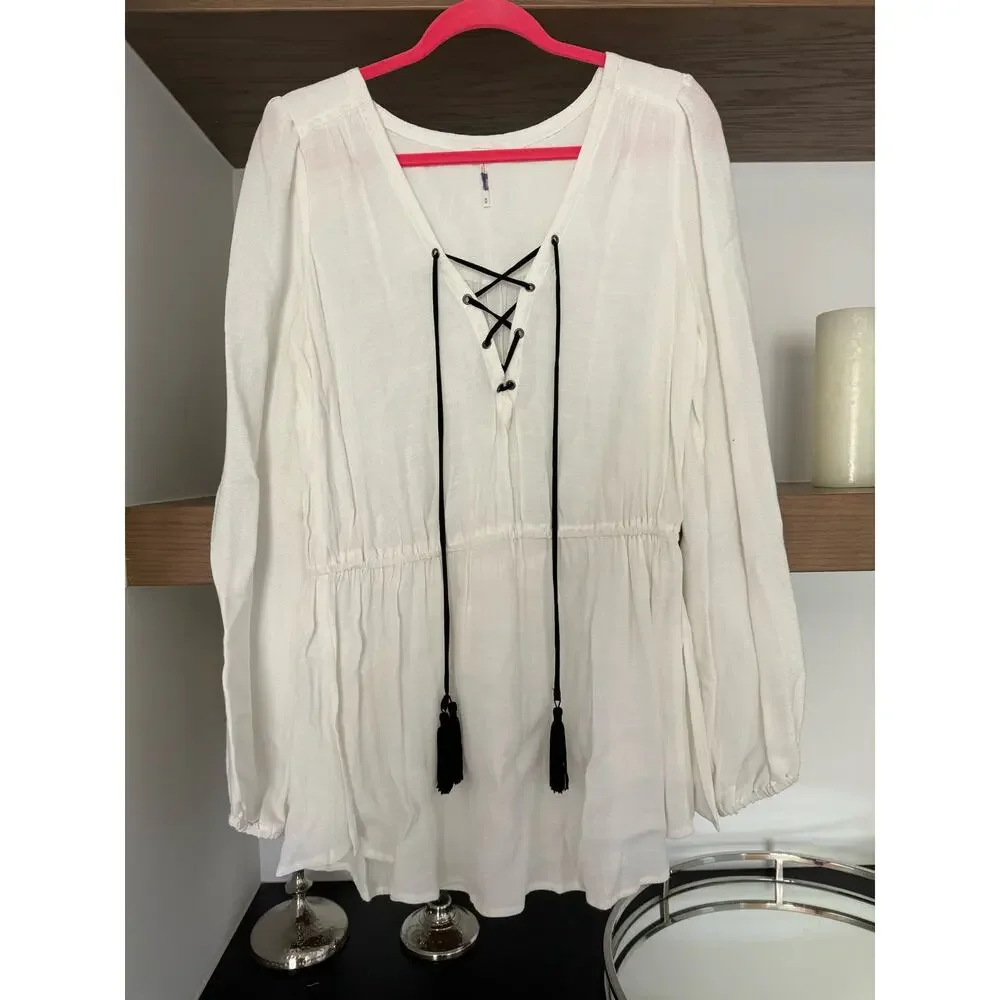 Free People Wildest Moments Tunic in White